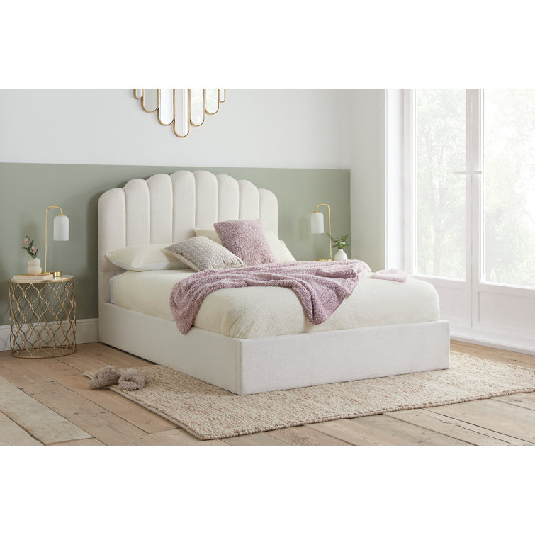 Wayfair white 2024 upholstered bed